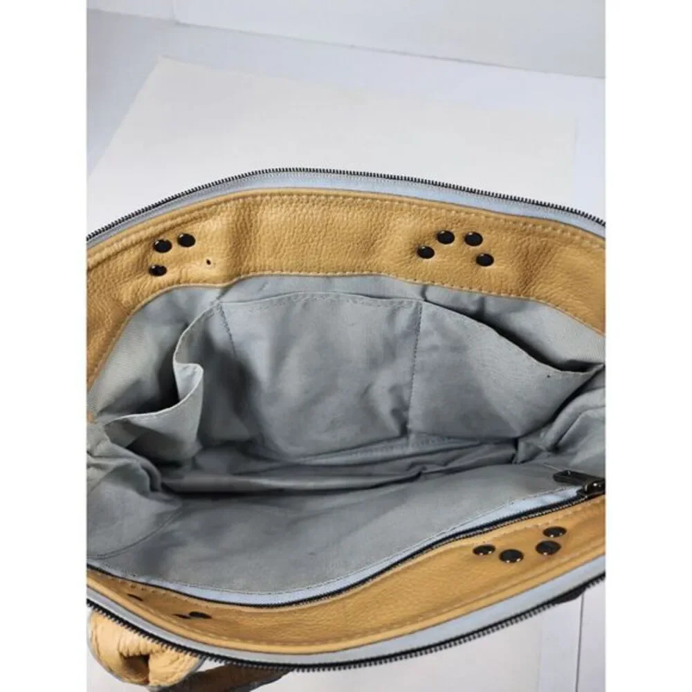 Cascina -‎ Made to Order - Pebble Grain Hobo Shoulder Bag Purse Brown Large